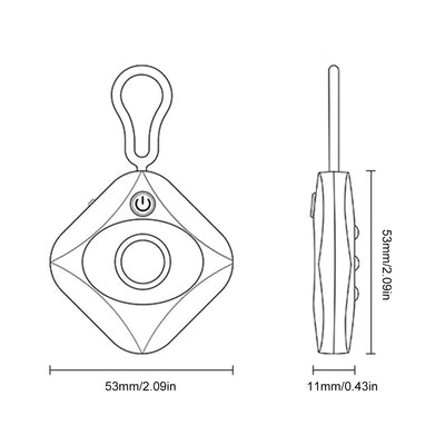 Hidden Camera Detector With Keychain